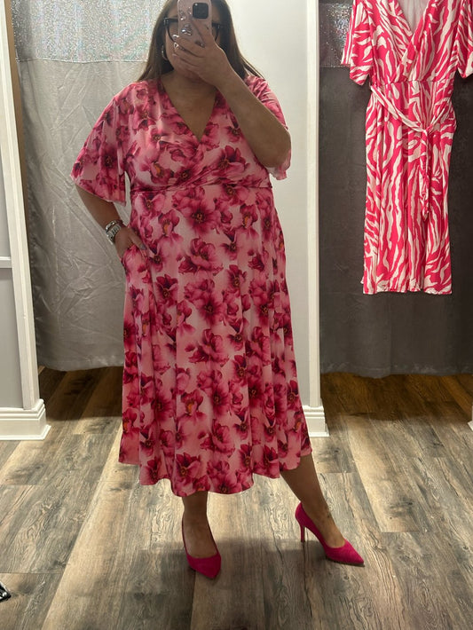 Edda Dress | Pink Floral