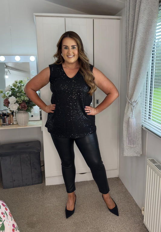 Curviss Sequin Top | 31992