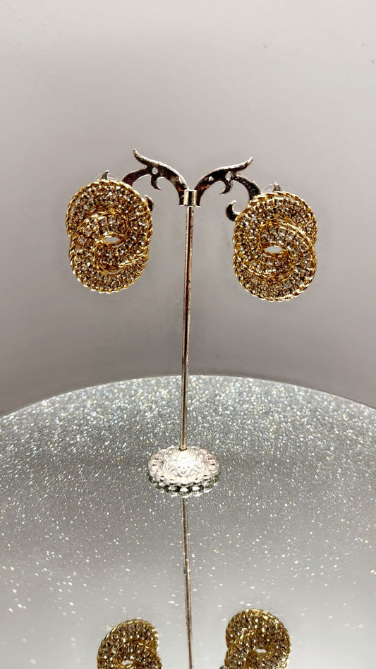 Glitter Knot Earrings