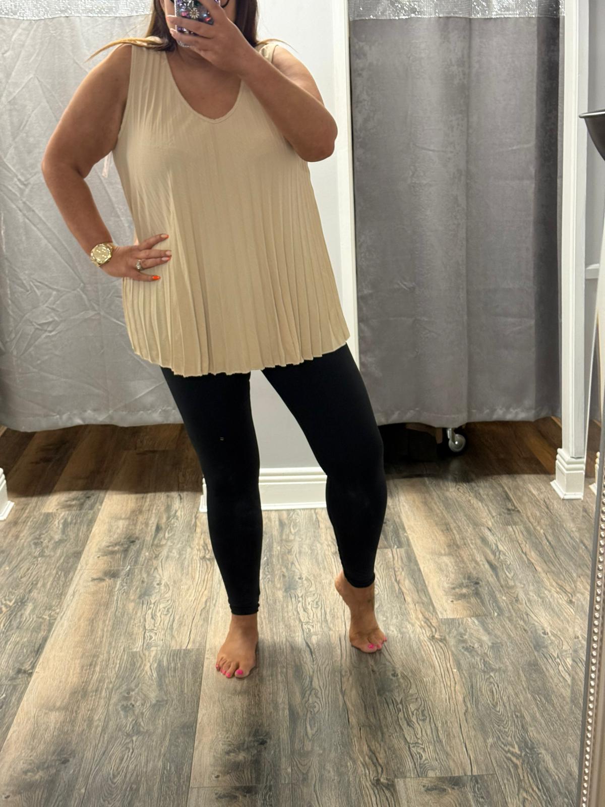 Pleated Vest Top