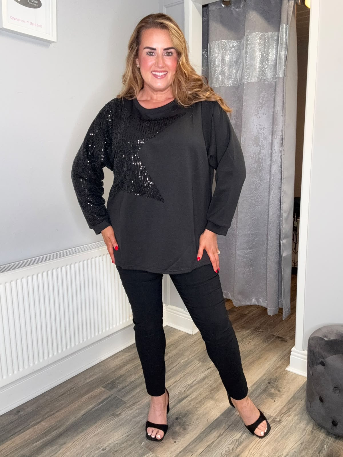 Curviss Sequin Star Top 39577