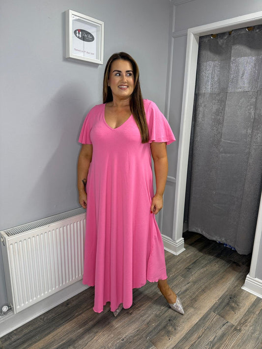 Curviss Summer Dress | Pink