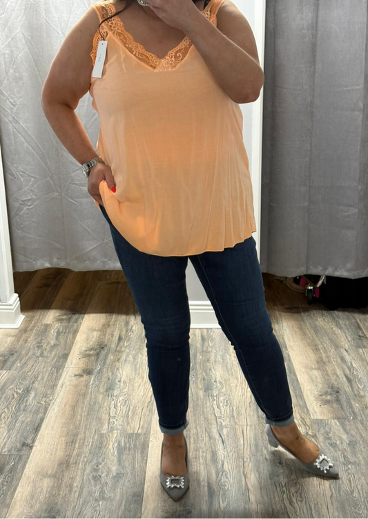 Lace Detail Vest Top