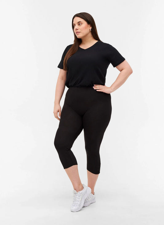Zizzi Black Crop Leggings