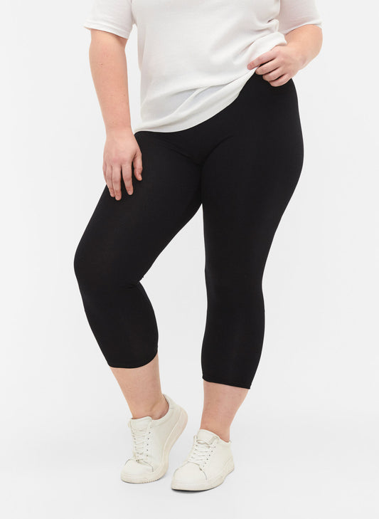 Zizzi Black 3/4 Leggings