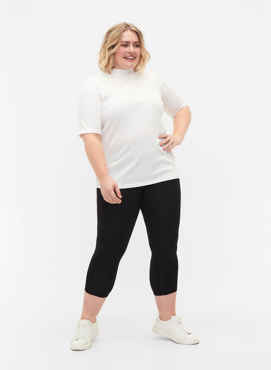 Zizzi Black 3/4 Leggings