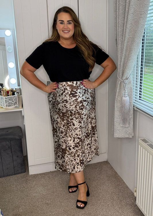 ONLY Cardomina Satin Skirt