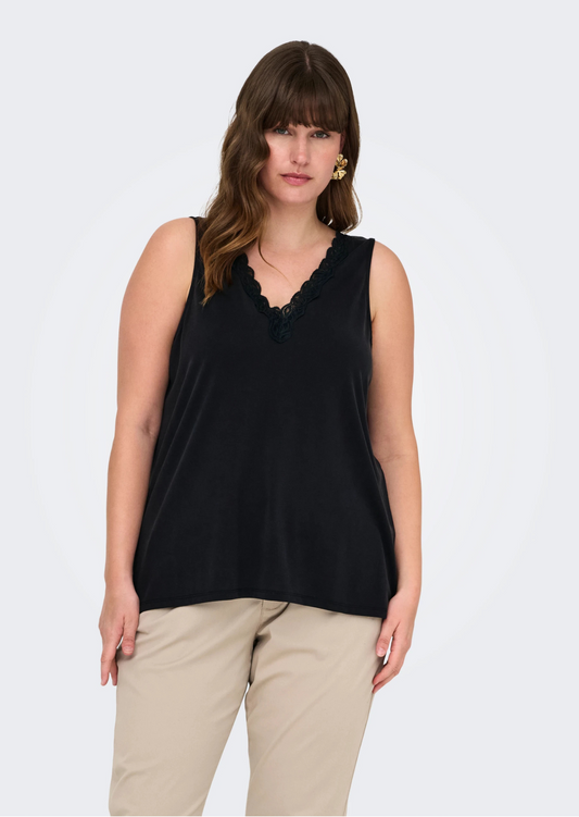 ONLY Carfree Black Lace Top