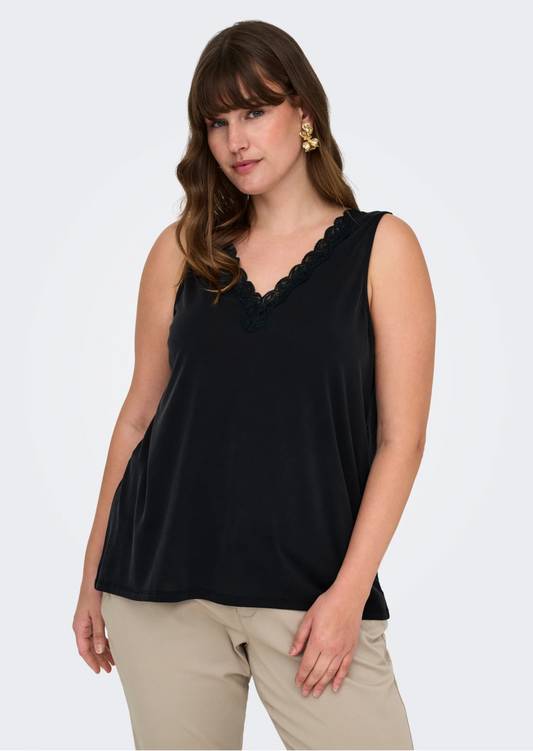 ONLY Carfree Black Lace Top