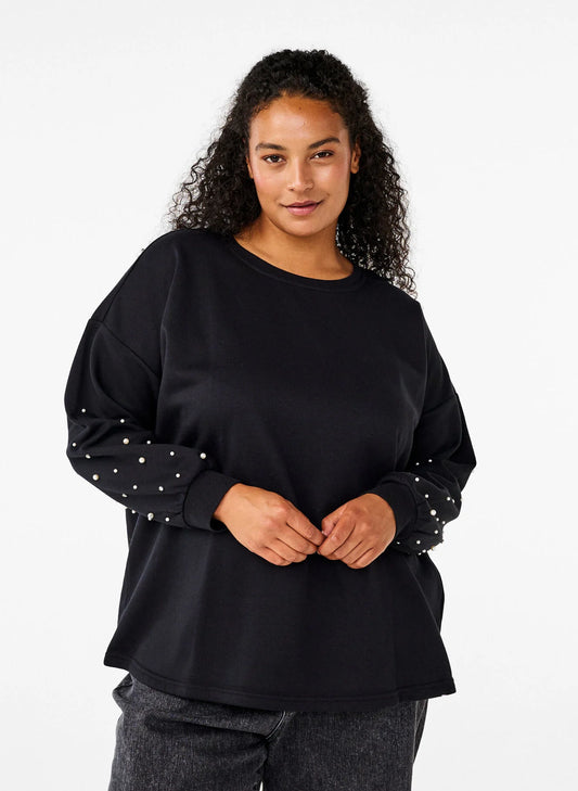 Zizzi Pearl Detail Jumper