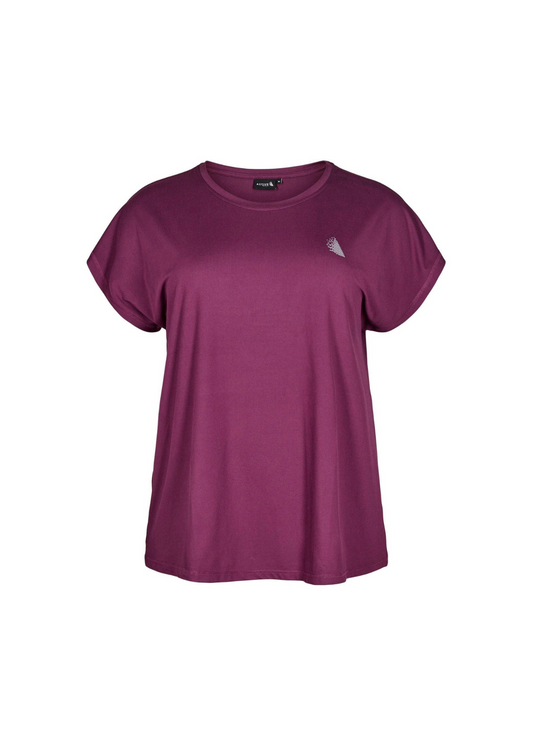 Zizzi Active Tee | Blackberry