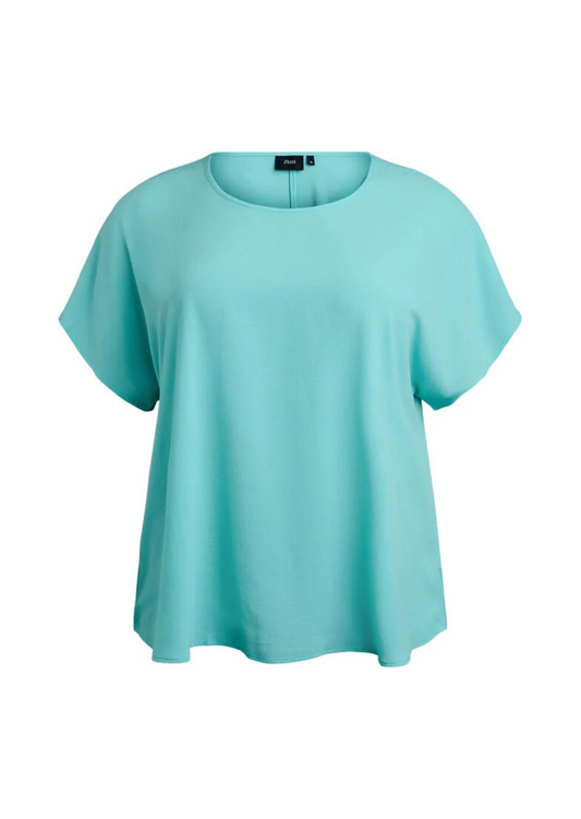 Zizzi Basic Top | Blue