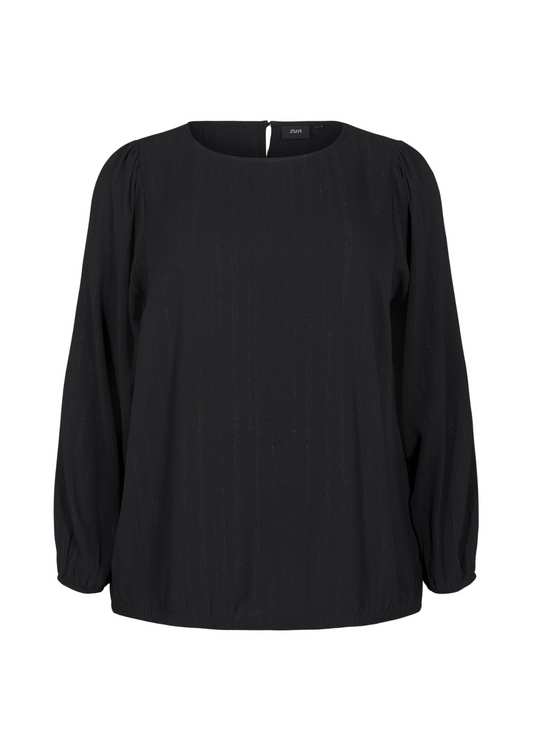 Zizzi Blouse with Silver Glitter