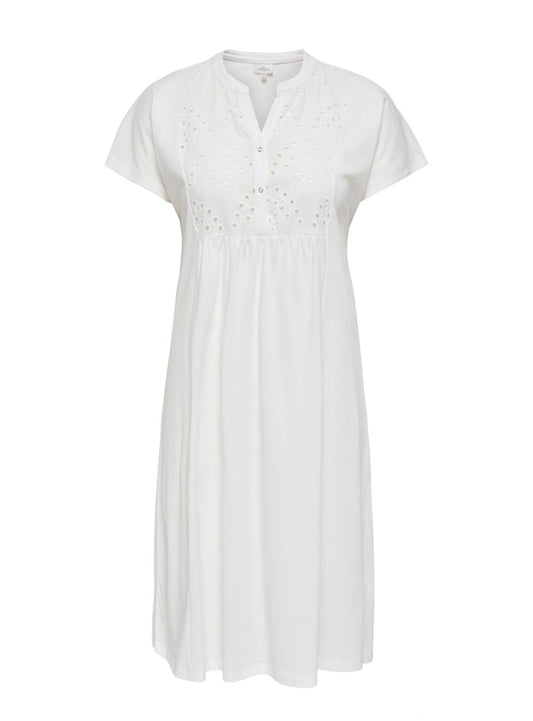 ONLY Carsillah Midi Dress | White