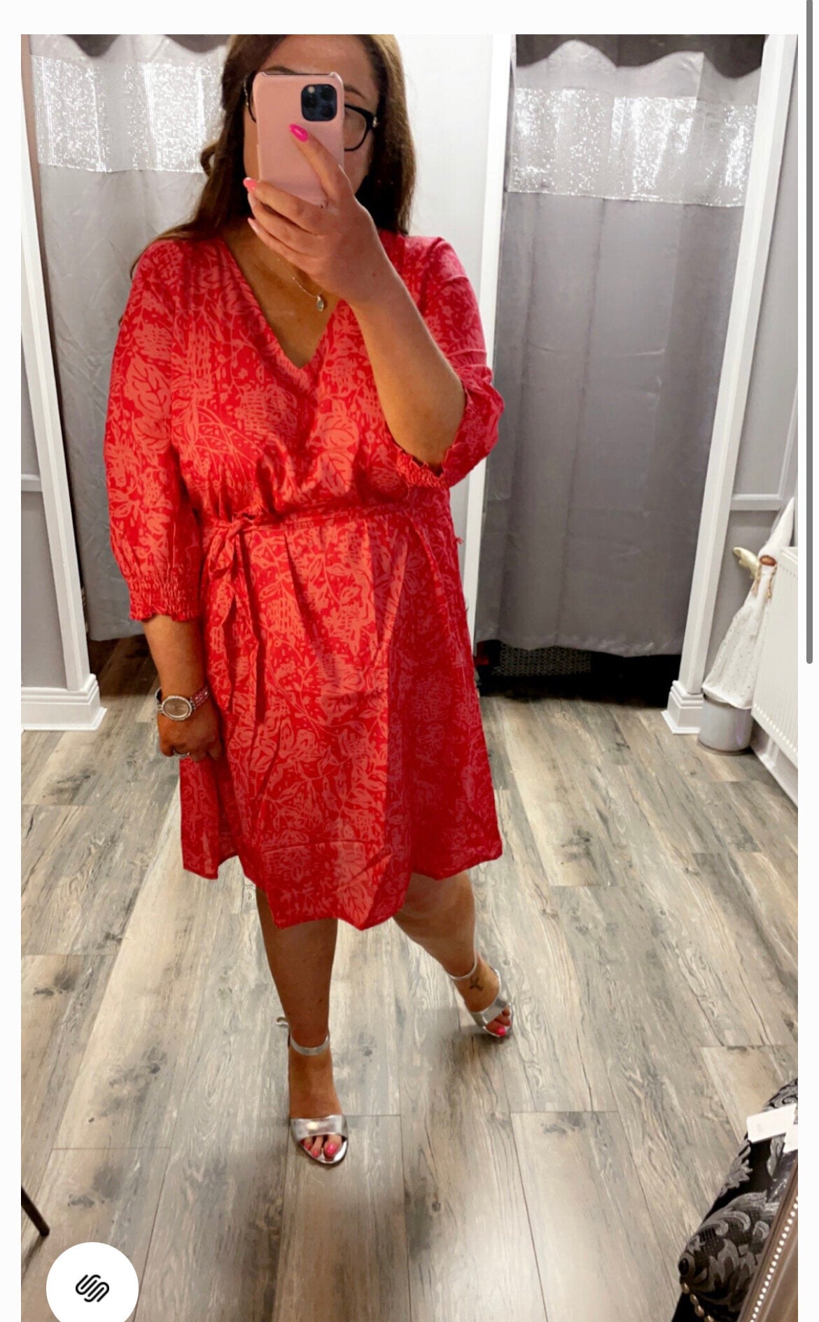 Zizzi Fiery Red Dress