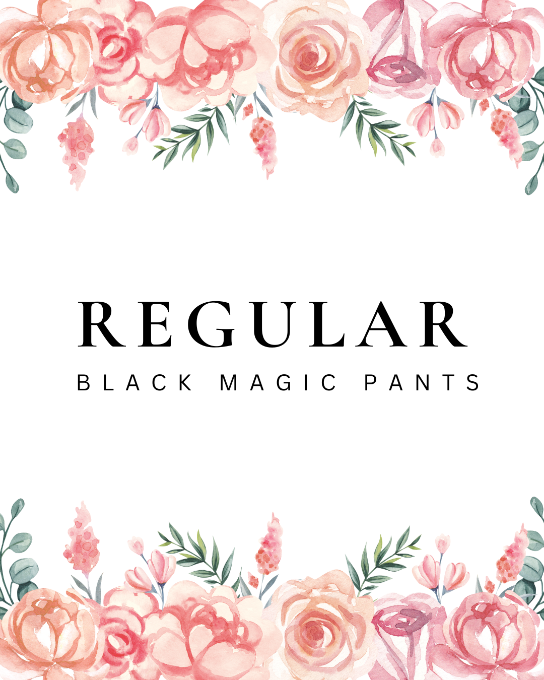 Black Regular Magic Pants