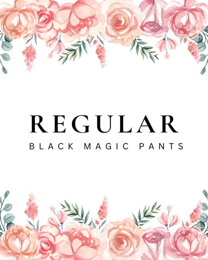 Black Regular Magic Pants