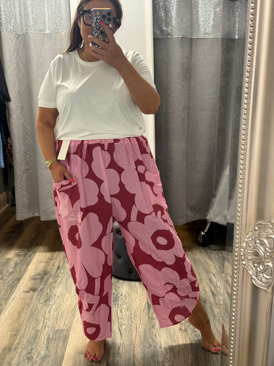 Printed Harem Pants