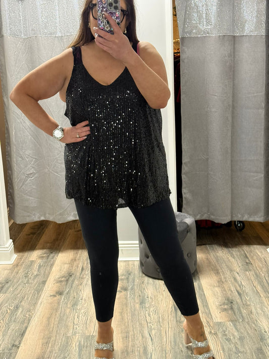 Sequin Cami Top
