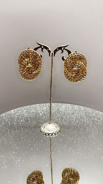 Glitter Knot Earrings