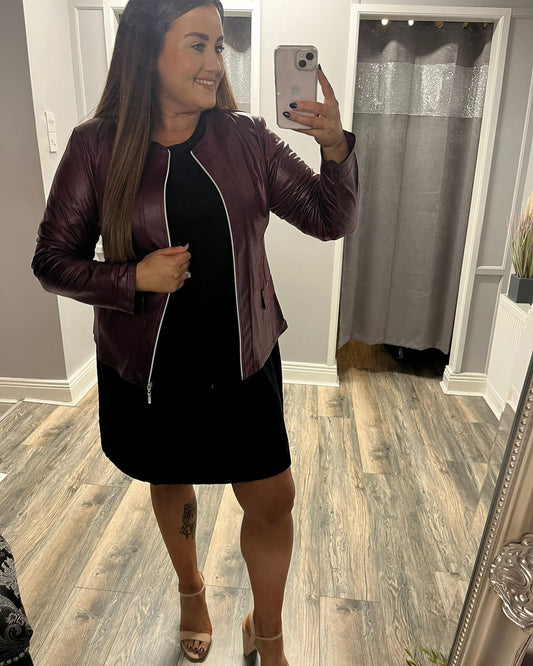 Magna Leather Look Jacket