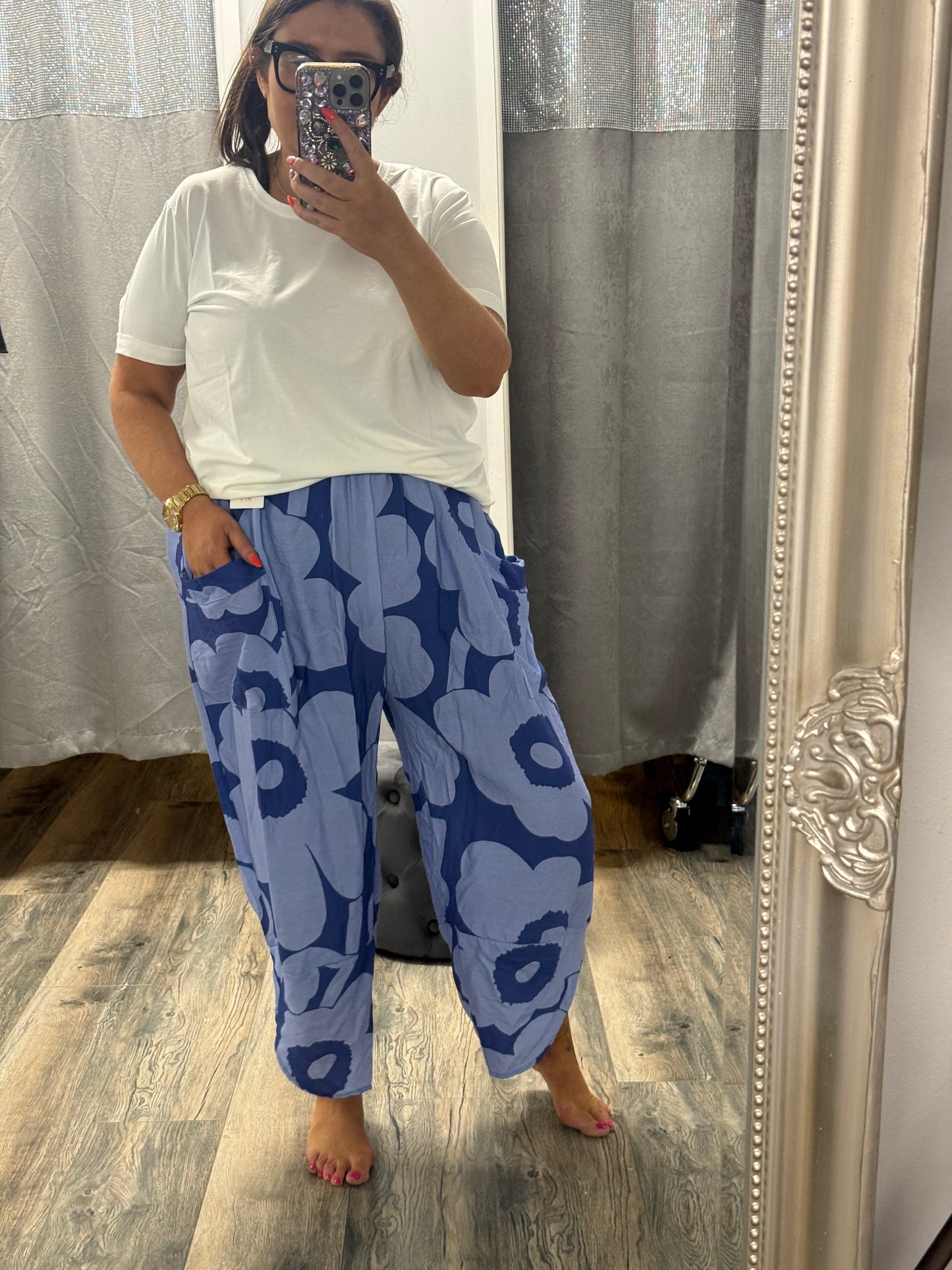 Printed Harem Pants