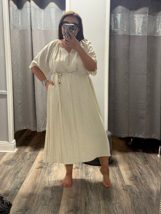 Cream Summer Dress