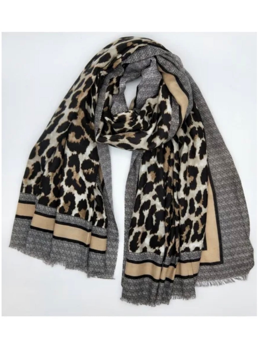 Animal print scarf