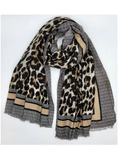 Animal print scarf