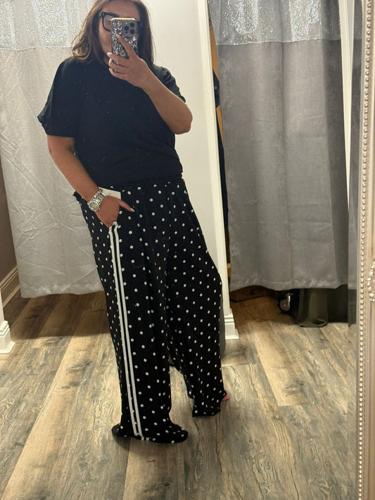 Polka Dot Stripe Pants