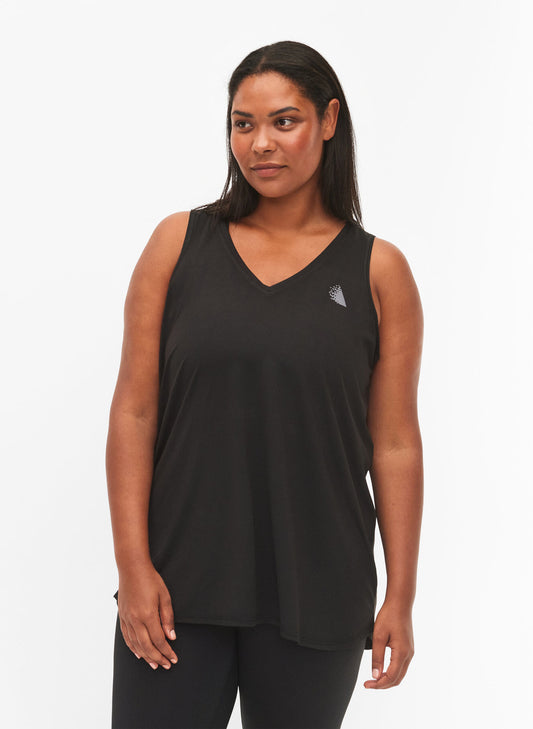 Zizzi Active V Neck Sports Top | Various