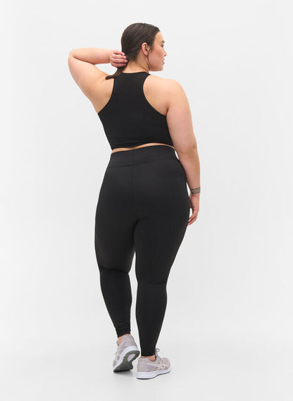 Zizzi Cropped Basic Gym Legging