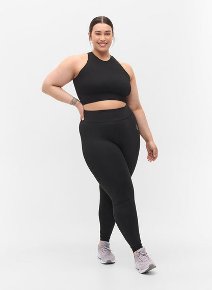 Zizzi Cropped Basic Gym Legging