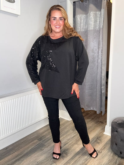 Curviss Sequin Star Top 39577