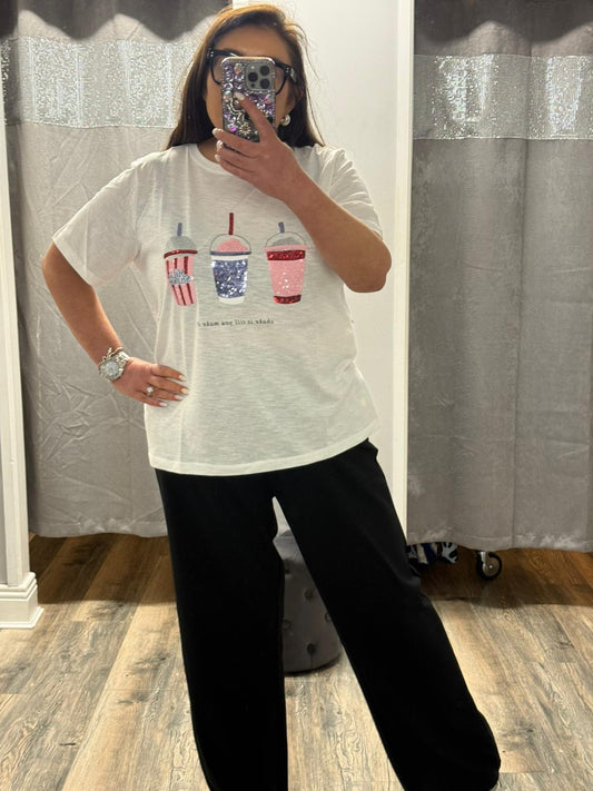 ONLY Carkita Milkshake T Shirt