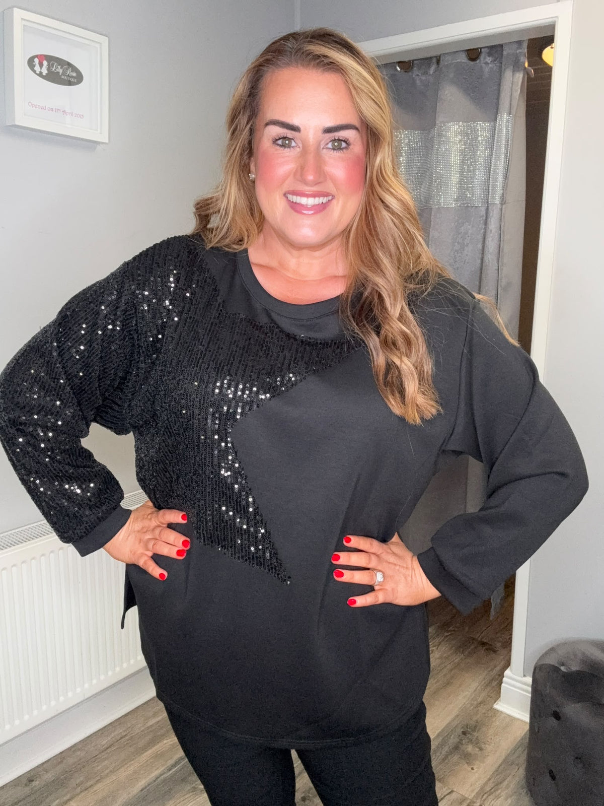 Curviss Sequin Star Top 39577