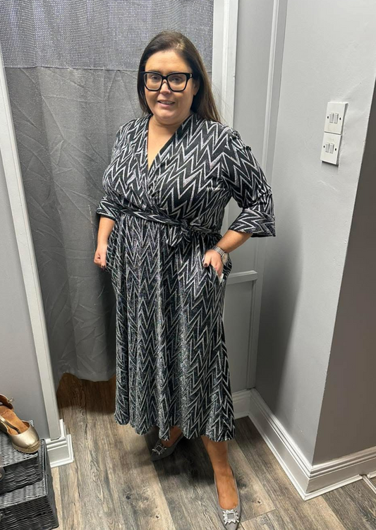 Glitzy Dress | Silver