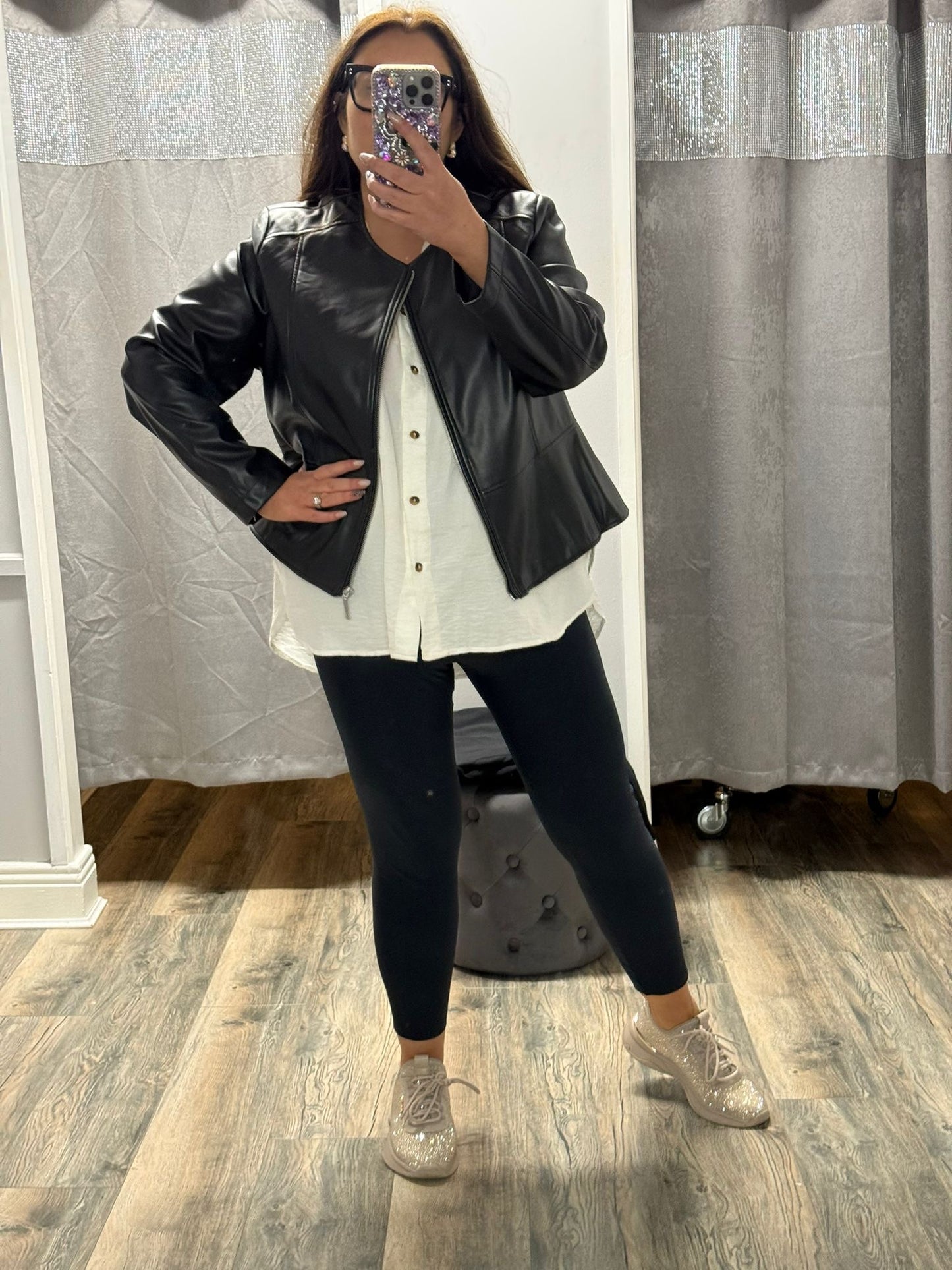 ONLY Carsaramy Faux Leather Jacket