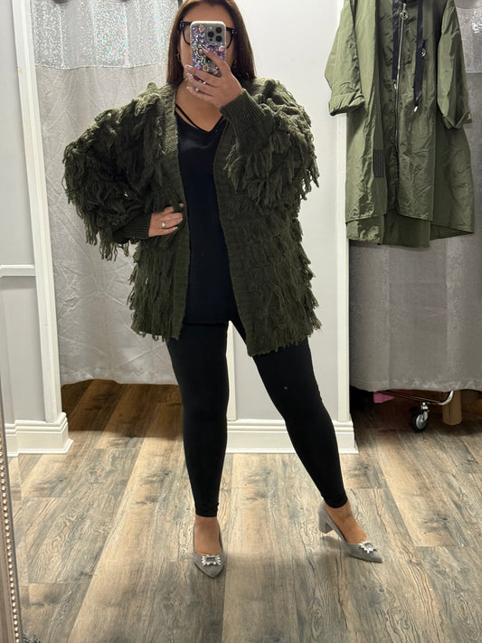 Shaggy Cardigan