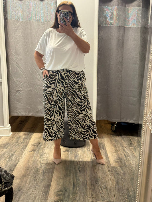 ONLY CARELITE Cropped Fit Culotte Trousers
