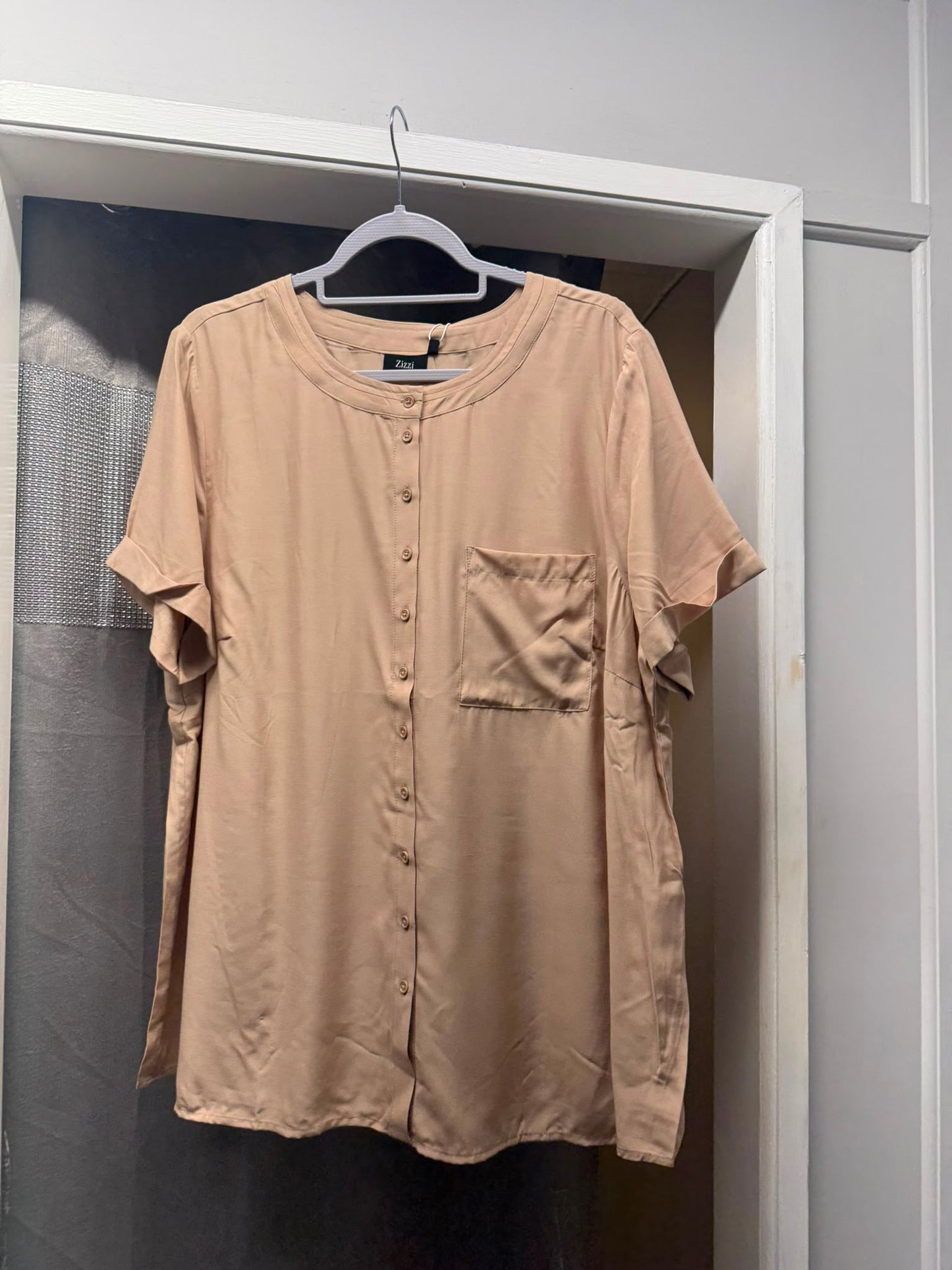 Zizzi Warm Taupe Top