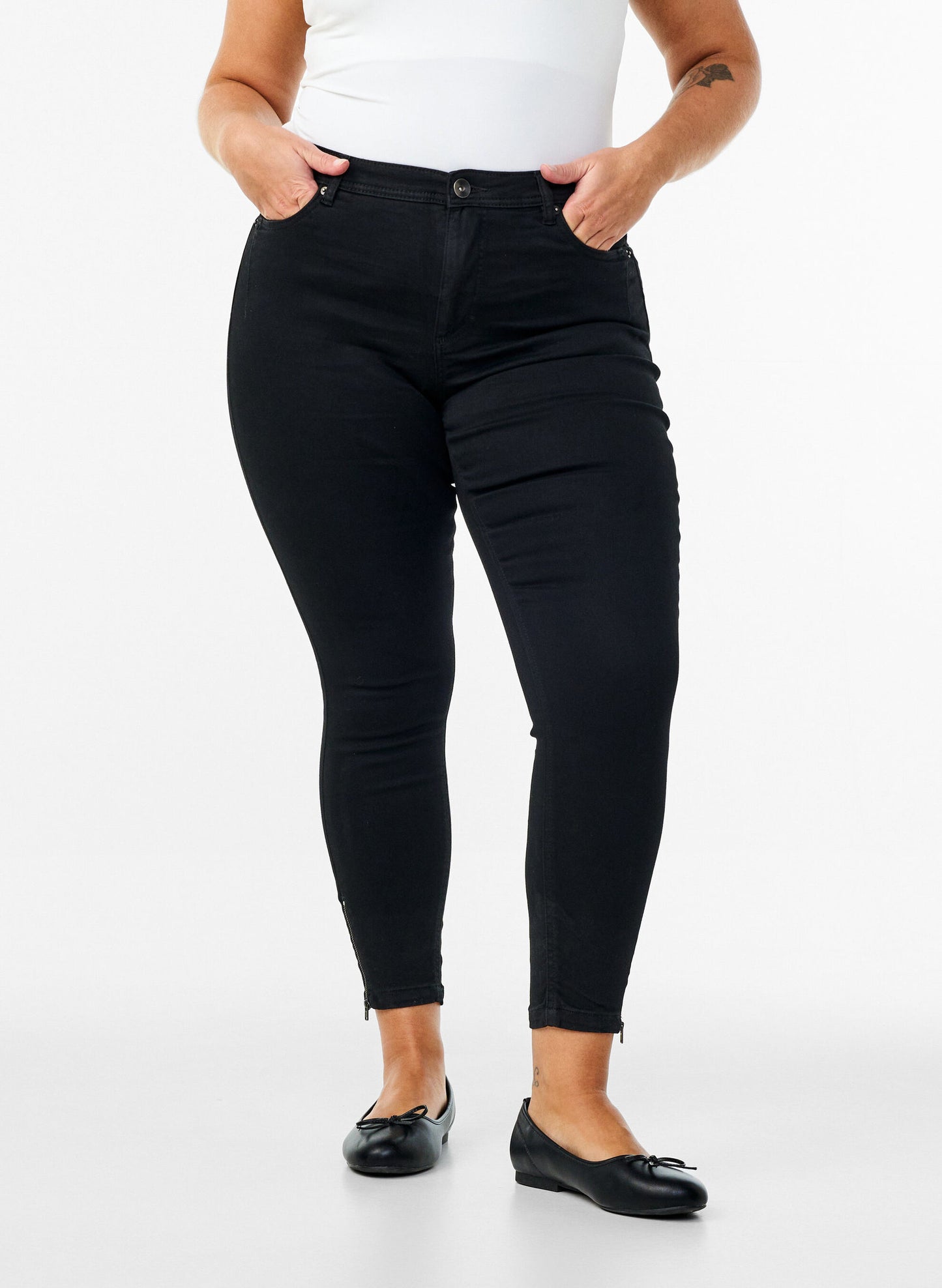 Zizzi Cropped Amy Jeans