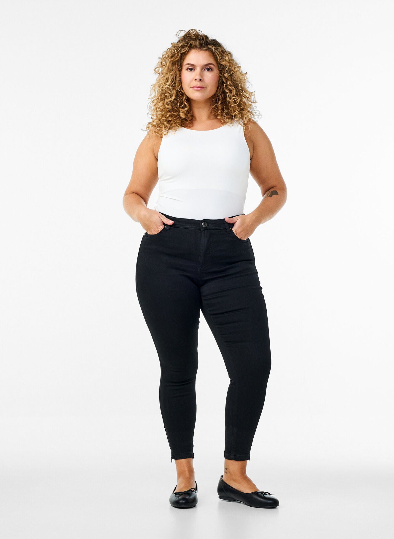 Zizzi Cropped Amy Jeans