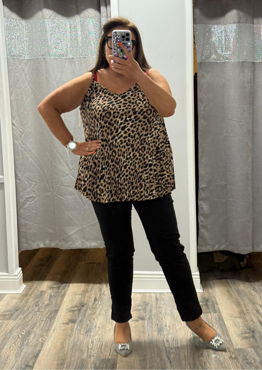 Pleated Vest Top