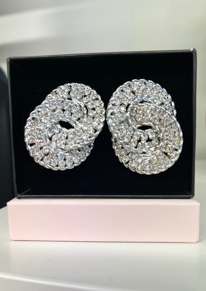 Glitter Knot Earrings