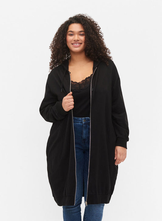 Zizzi Long Cotton Sweatshirt