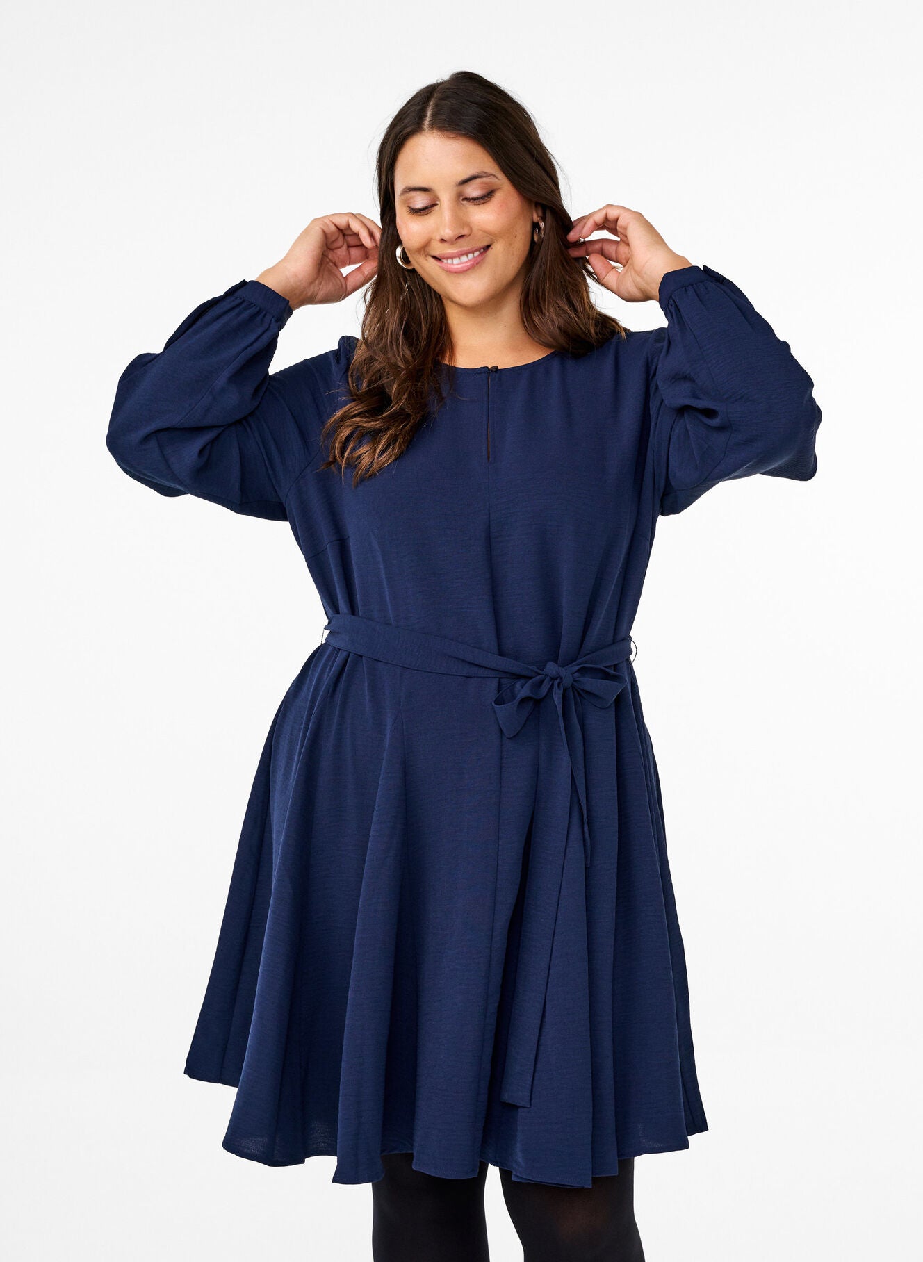 Zizzi Navy Ellie Dress