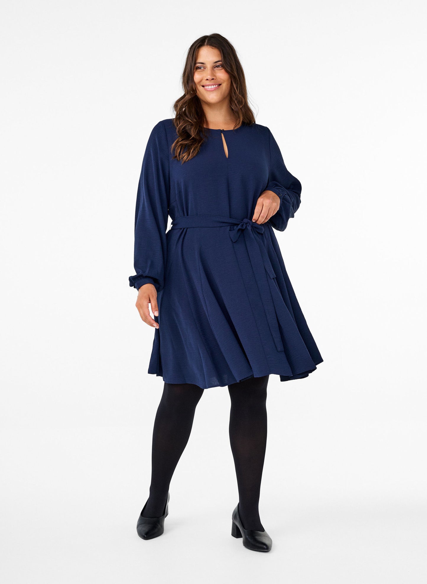 Zizzi Navy Ellie Dress
