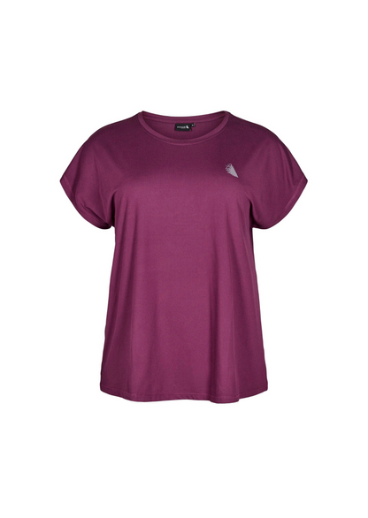 Zizzi Active Tee | Blackberry
