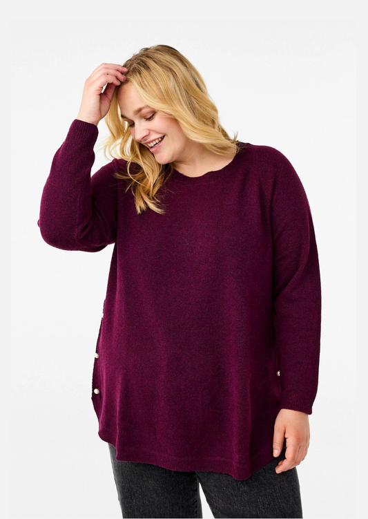 Zizzi Button Jumper